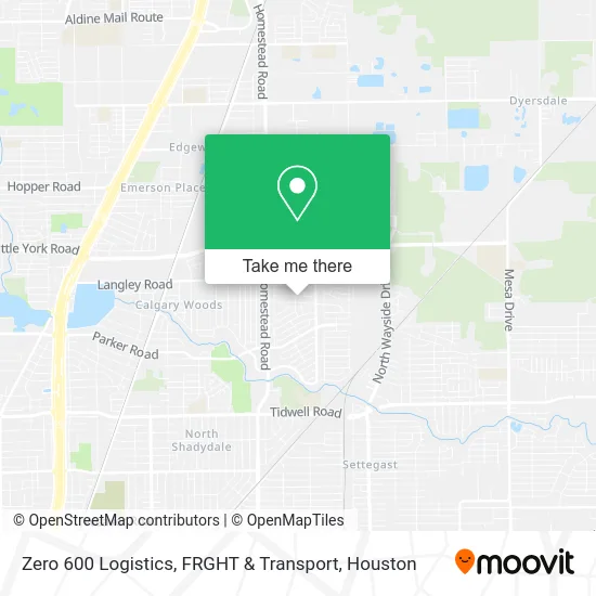 Zero 600 Logistics, FRGHT & Transport map