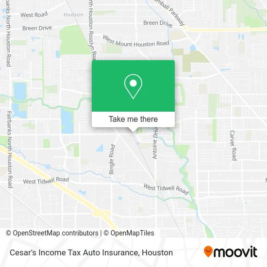 Cesar's Income Tax Auto Insurance map