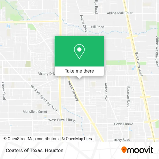Mapa de Coaters of Texas