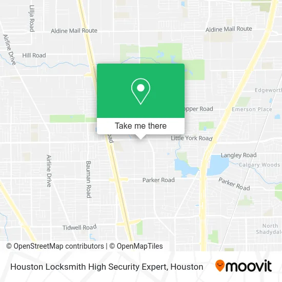 Houston Locksmith High Security Expert map