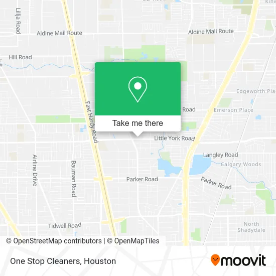 One Stop Cleaners map