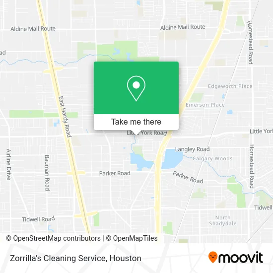 Mapa de Zorrilla's Cleaning Service