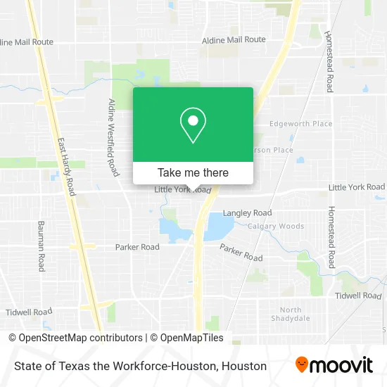 Mapa de State of Texas the Workforce-Houston