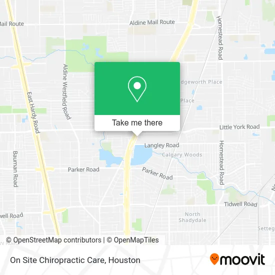 On Site Chiropractic Care map