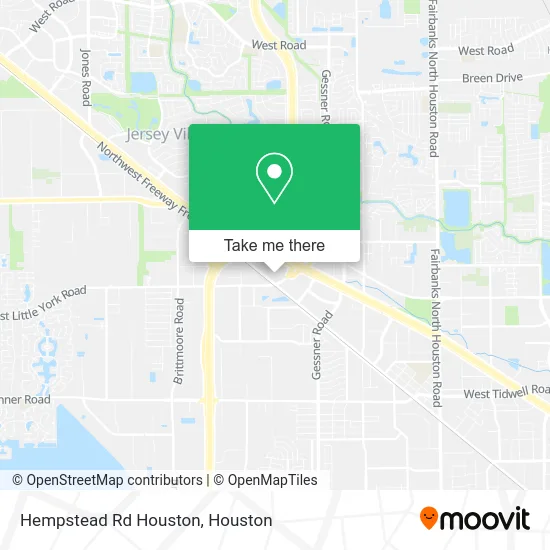 Mapa de Hempstead Rd Houston