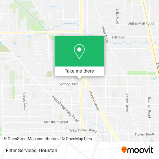 Filter Services map