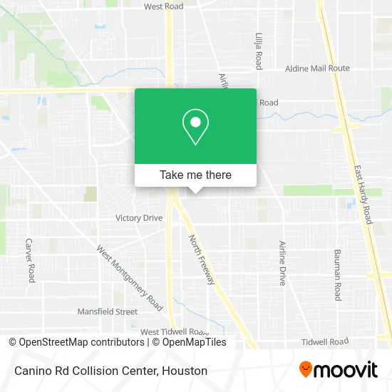 Canino Rd Collision Center map