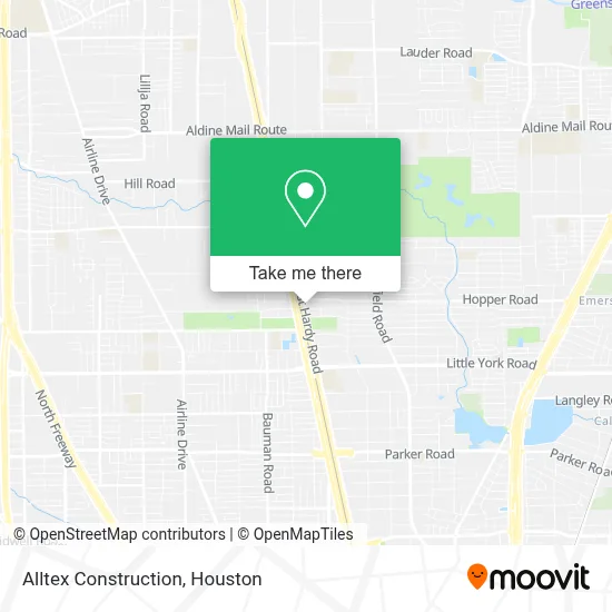Alltex Construction map
