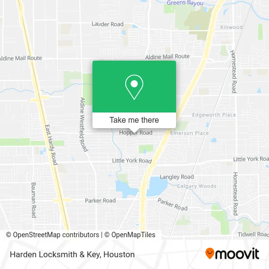 Harden Locksmith & Key map