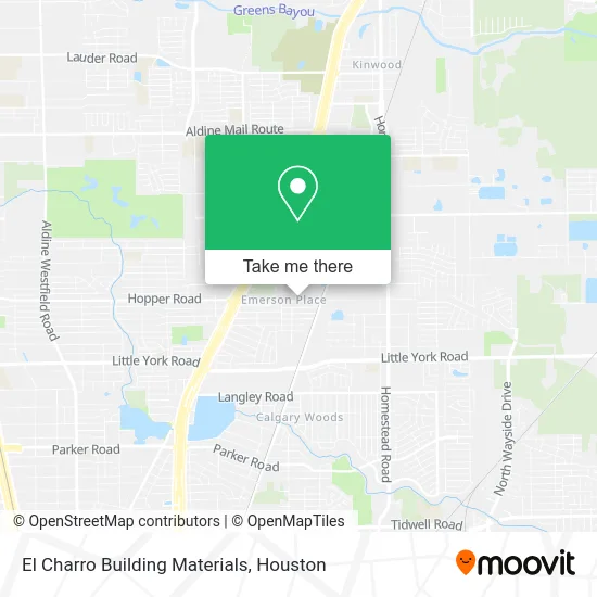 El Charro Building Materials map