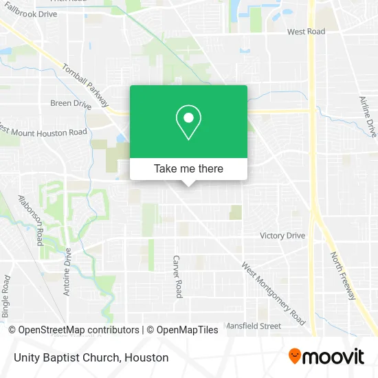 Unity Baptist Church map