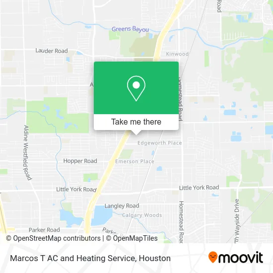 Marcos T AC and Heating Service map