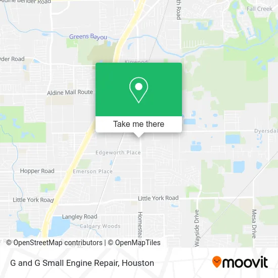 G and G Small Engine Repair map