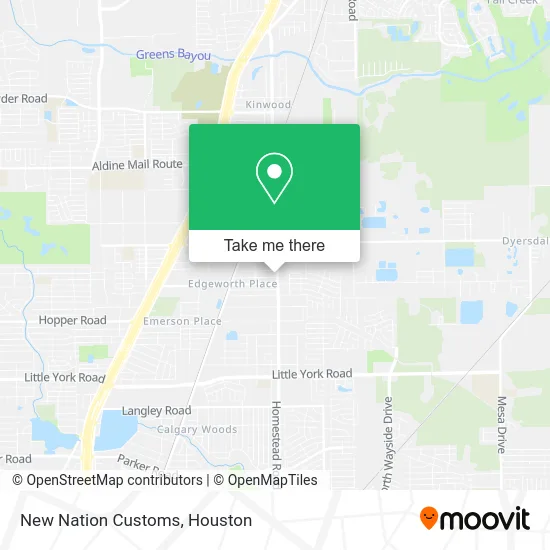 New Nation Customs map