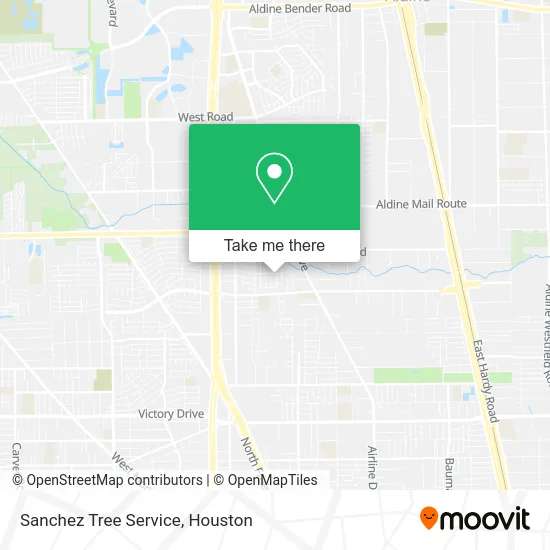 Sanchez Tree Service map