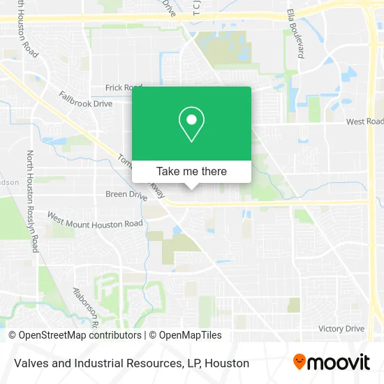 Valves and Industrial Resources, LP map