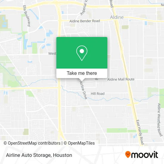 Airline Auto Storage map