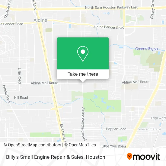 Billy's Small Engine Repair & Sales map