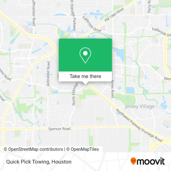 Quick Pick Towing map