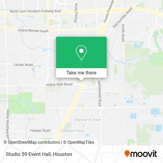 Studio 59 Event Hall map