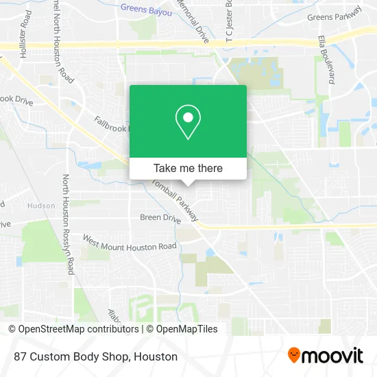 87 Custom Body Shop map