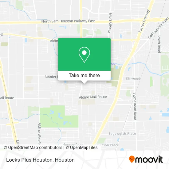 Locks Plus Houston map