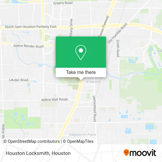 Houston Locksmith map