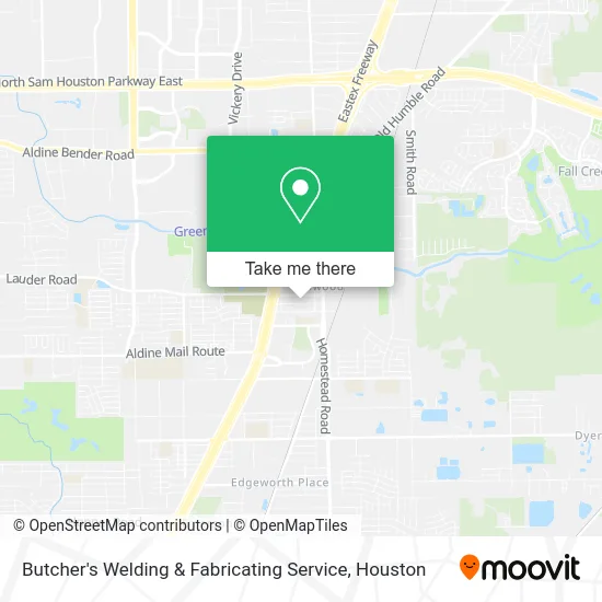 Butcher's Welding & Fabricating Service map