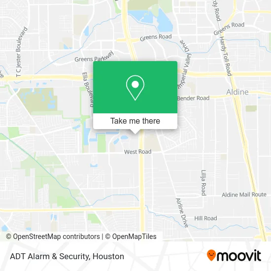 ADT Alarm & Security map