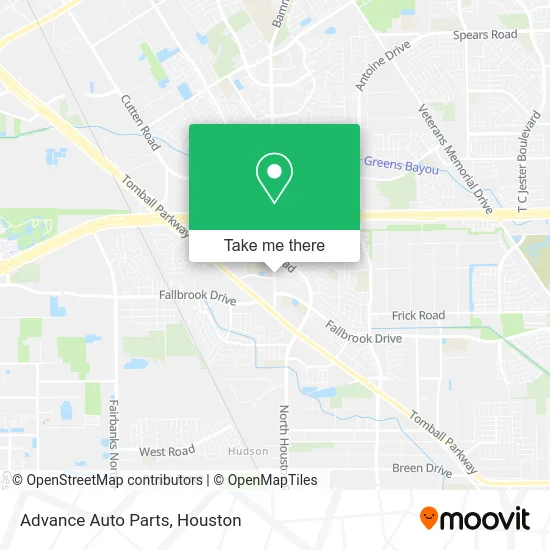 Advance Auto Parts map