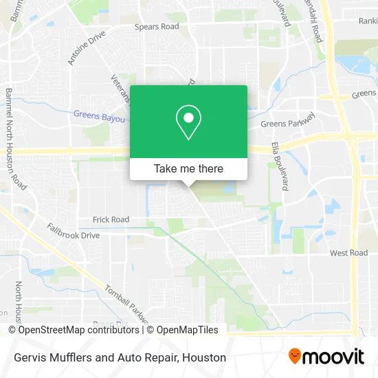 Mapa de Gervis Mufflers and Auto Repair