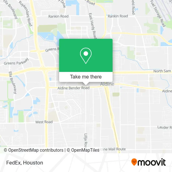 FedEx map