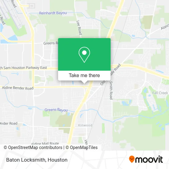 Baton Locksmith map
