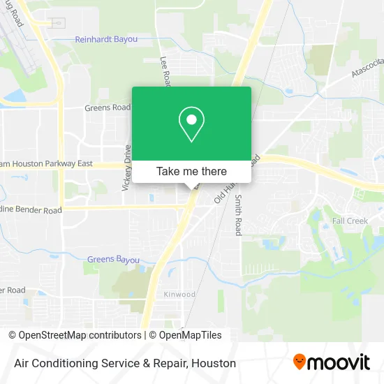 Air Conditioning Service & Repair map
