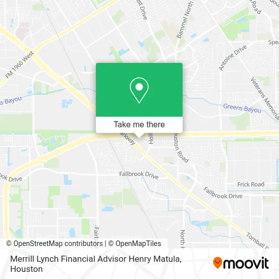 Merrill Lynch Financial Advisor Henry Matula map