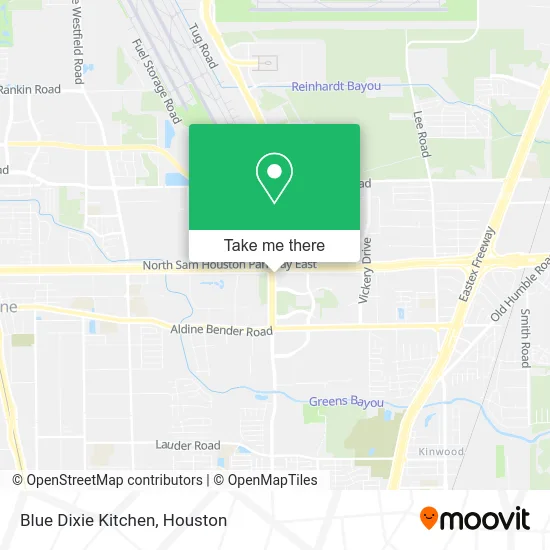 Blue Dixie Kitchen map