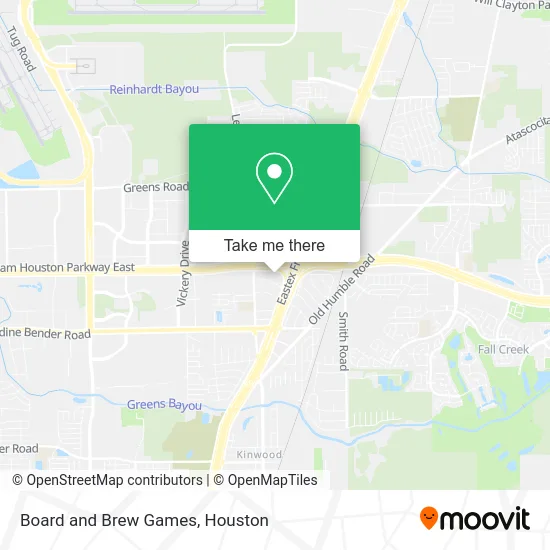 Board and Brew Games map
