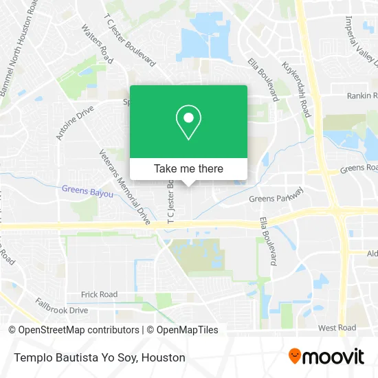 Mapa de Templo Bautista Yo Soy