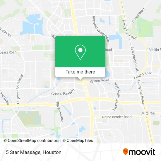 5 Star Massage map