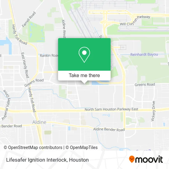 Lifesafer Ignition Interlock map