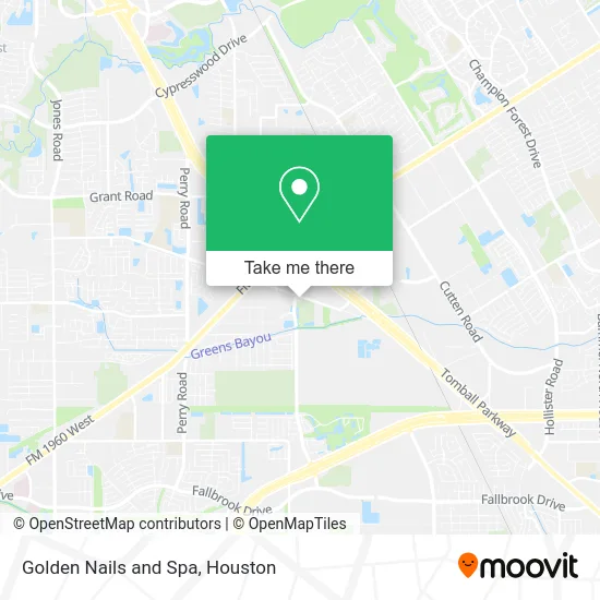 Golden Nails and Spa map