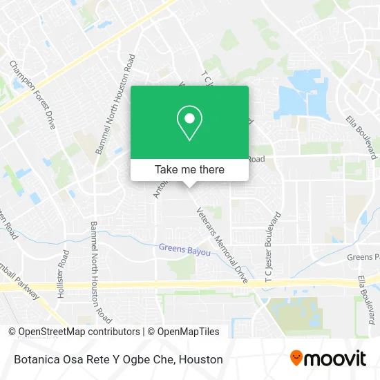 Mapa de Botanica Osa Rete Y Ogbe Che