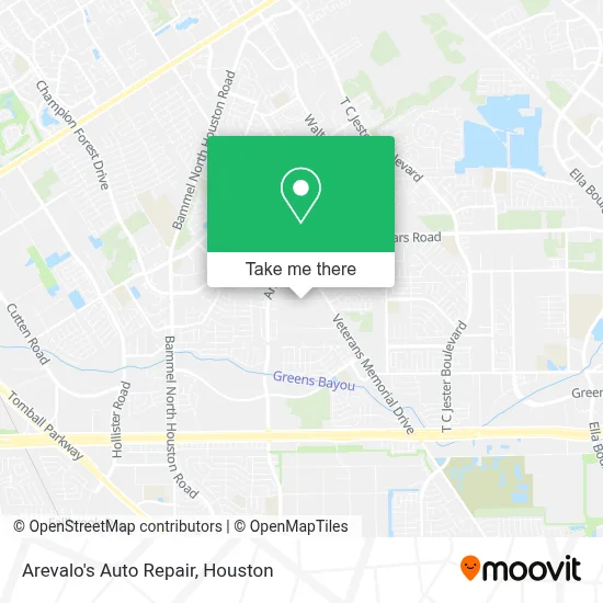 Arevalo's Auto Repair map