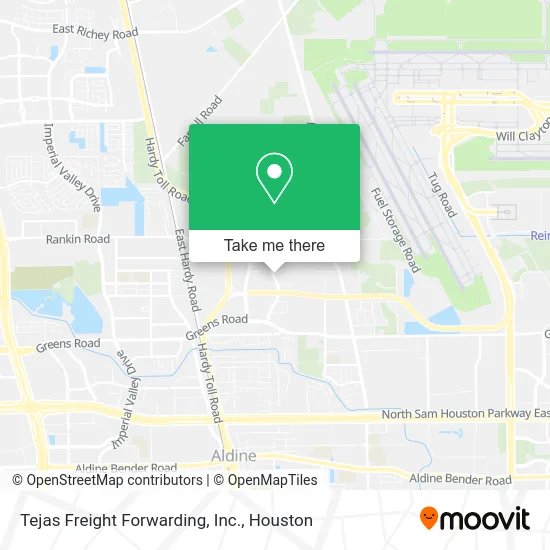 Tejas Freight Forwarding, Inc. map