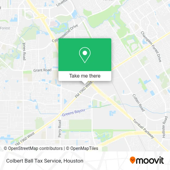 Colbert Ball Tax Service map