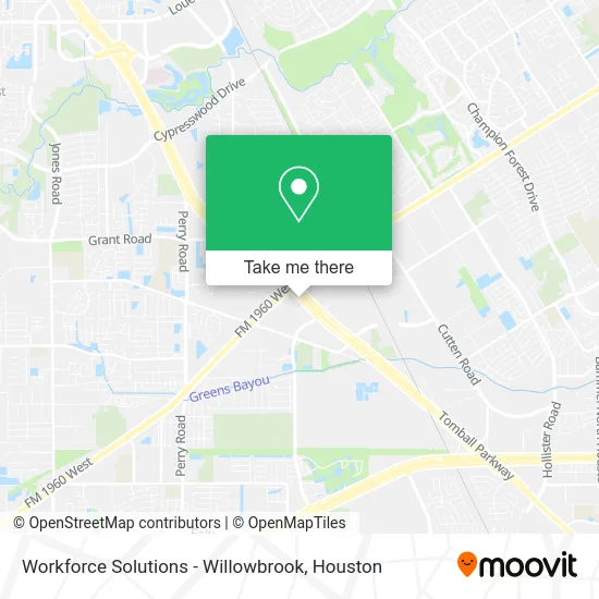 Workforce Solutions - Willowbrook map