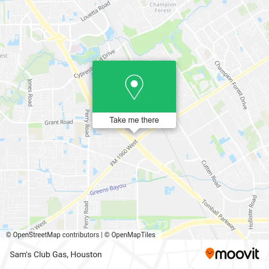 Sam's Club Gas map