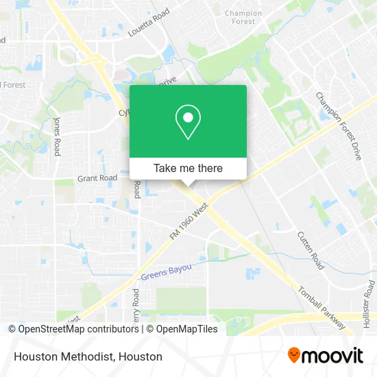 Houston Methodist map