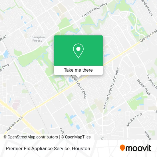 Premier Fix Appliance Service map