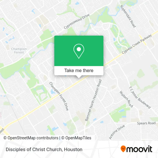 Disciples of Christ Church map